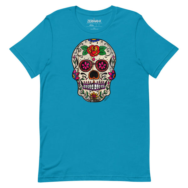 Rosa Sugar Skull - Men's T-Shirt