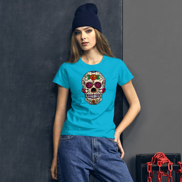 Rosa Sugar Skull - Women's T-shirt